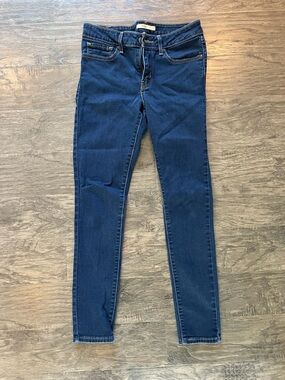 Levi’s Women’s Dark Wash Blue Stretch Skinny Jeans Size 27